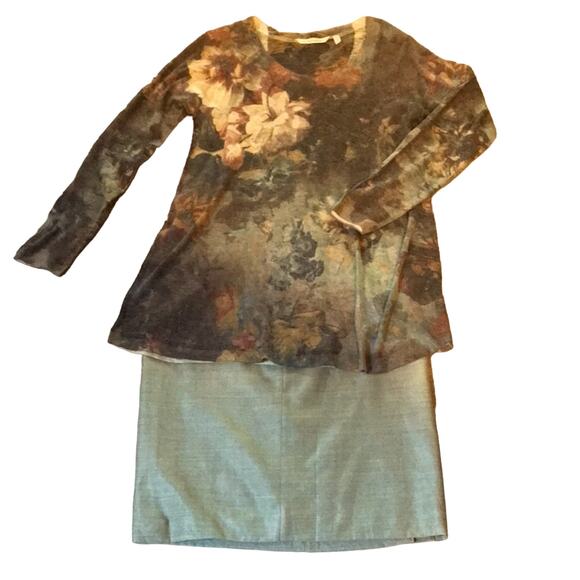 Soft Surroundings Floral Knit Sweater. MP - Picture 1 of 4